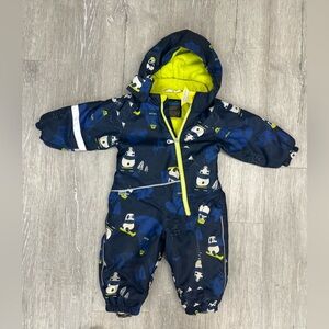 LASSIE snowsuit Navy & Lime Kids One-Piece Snow Suit